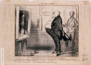 Esos buenos parisinos- M. Prudhomme visitando los talleres de Honoré Daumier